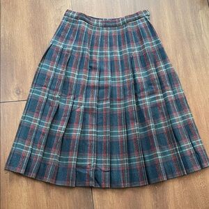 Pendleton 100% virgin wool tartan plaid skirt, 12